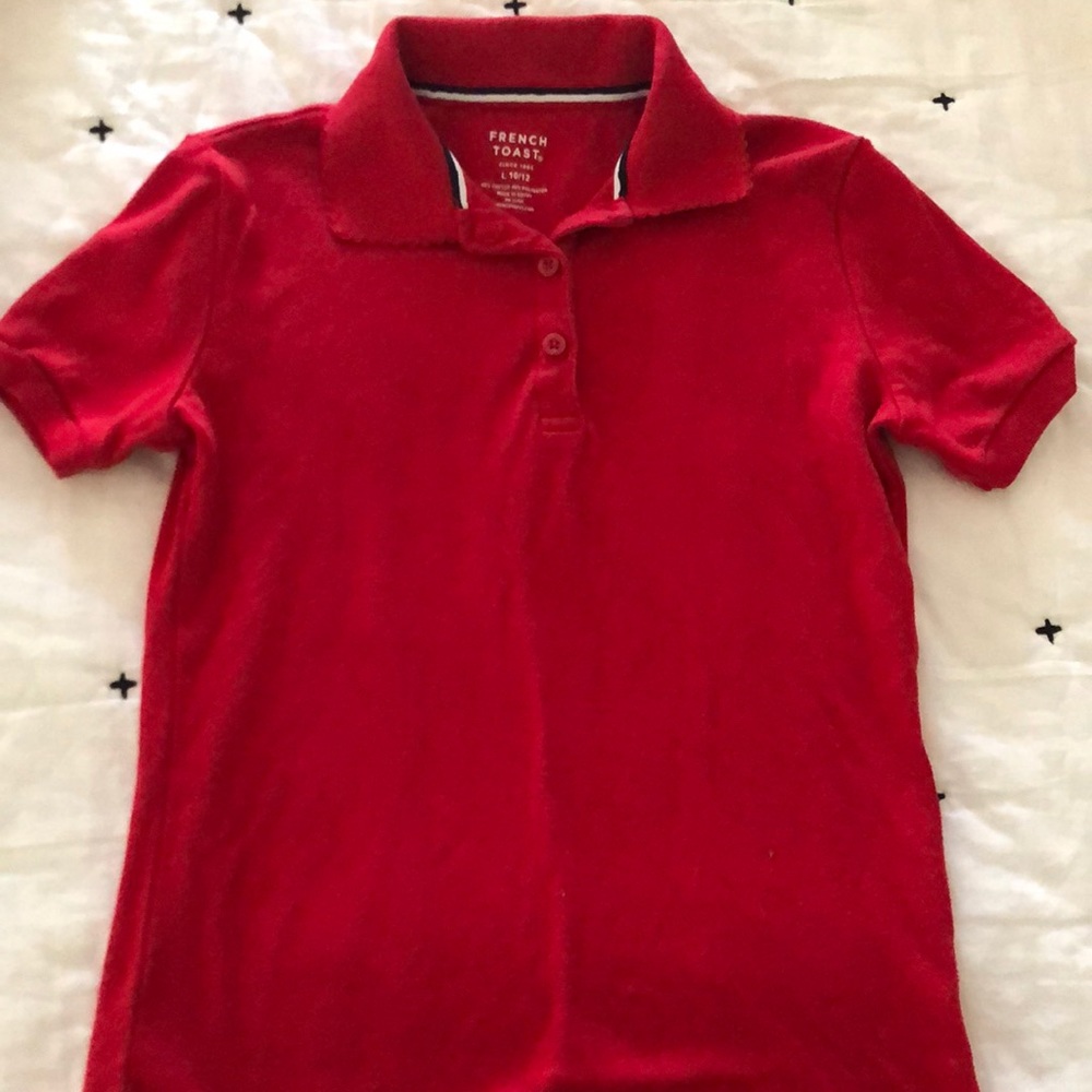French Toast Red Polo